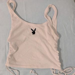 Playboy tank top in white